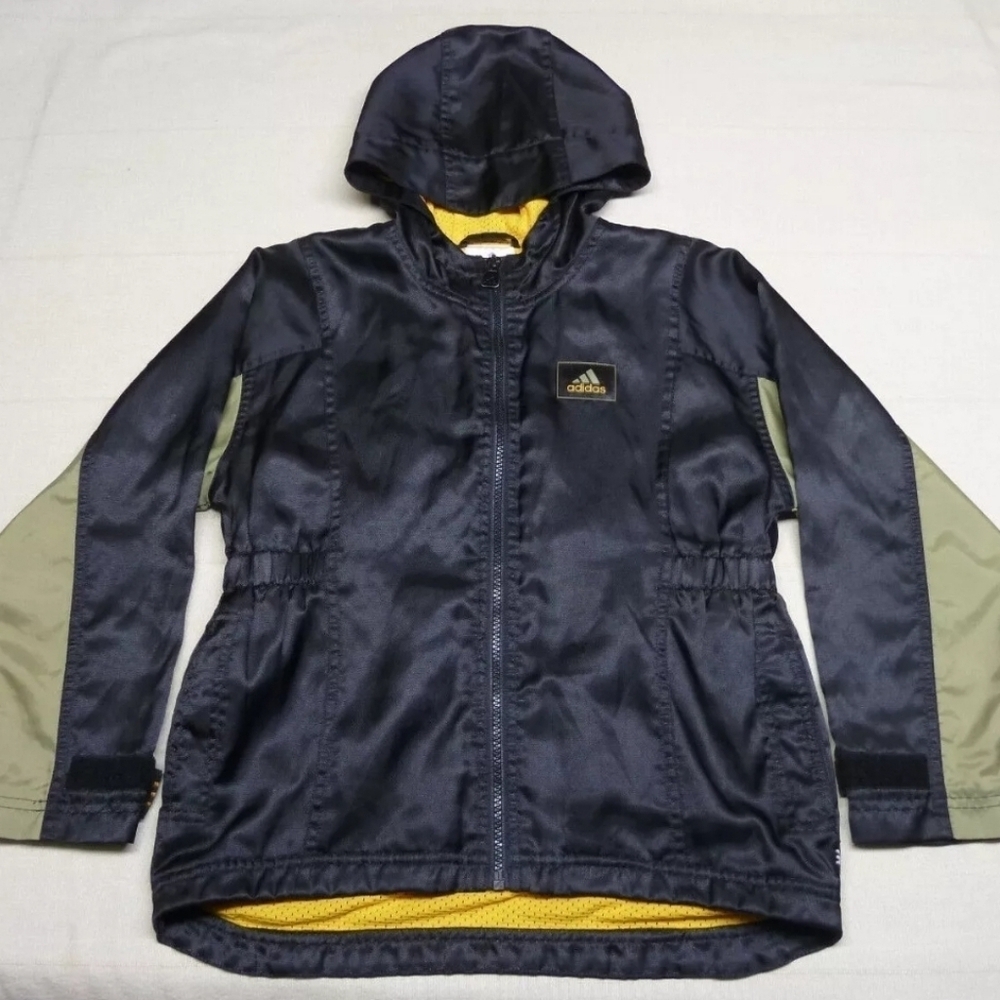 RARE Vintage Girls Kids *ADIDAS* Full Zip Mesh Lined Jacket Coat
